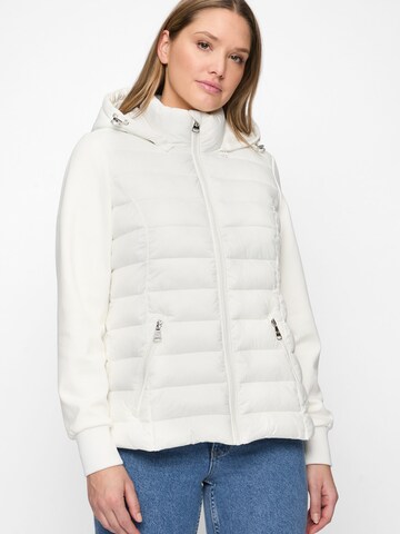 Covered Winterjas 'Sophiaa' in Wit: voorkant