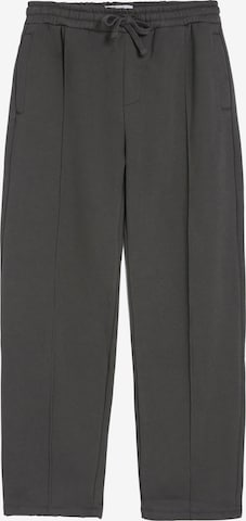 Loosefit Pantalon Bershka en gris : devant