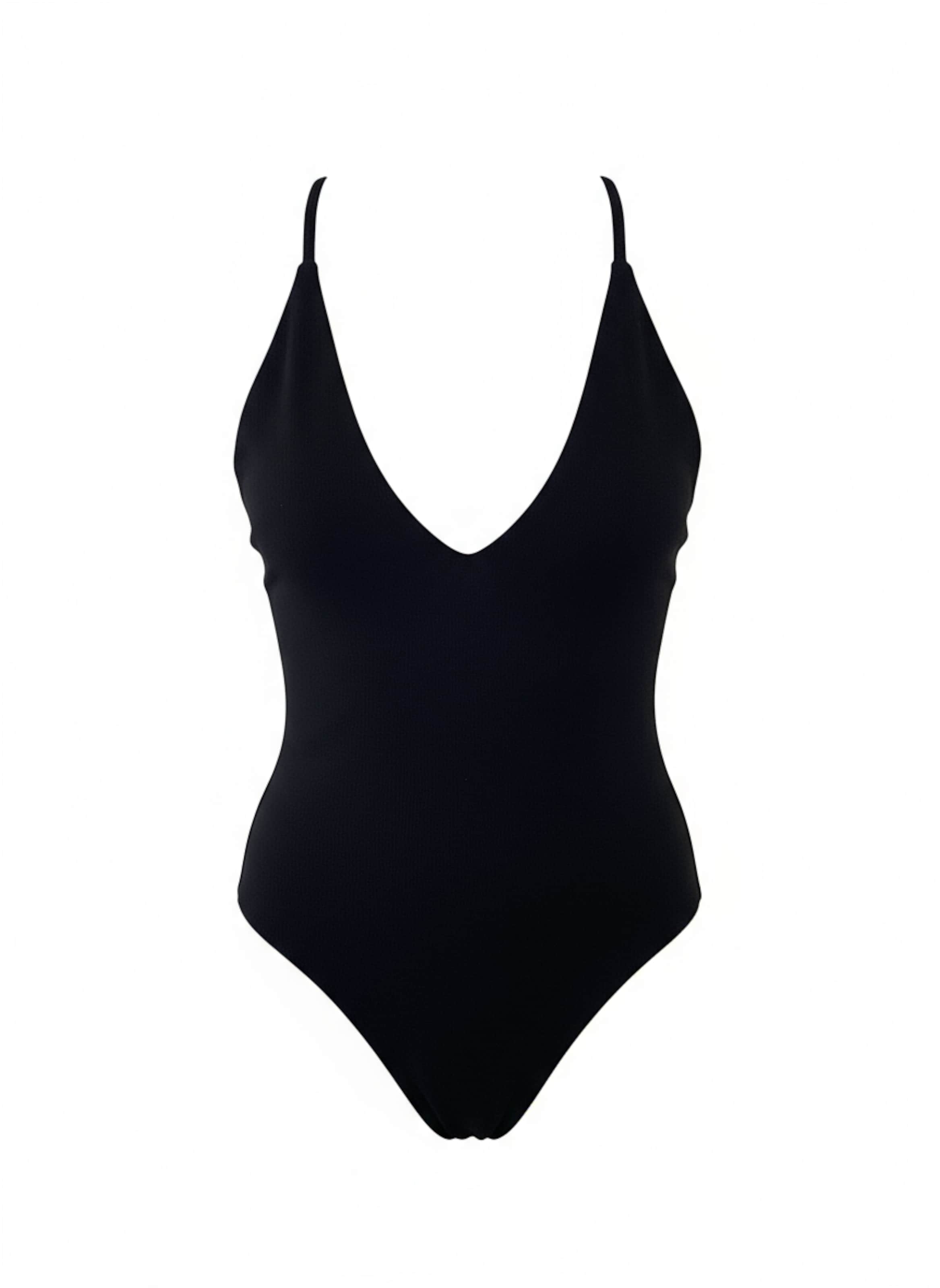 studioselect - Camisa body 'Ruby' em preto: frente