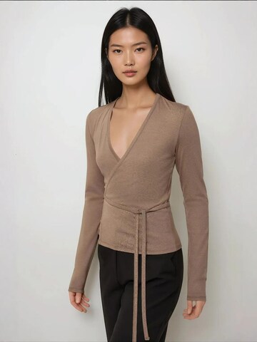 Hiccup Shirt in Beige: voorkant