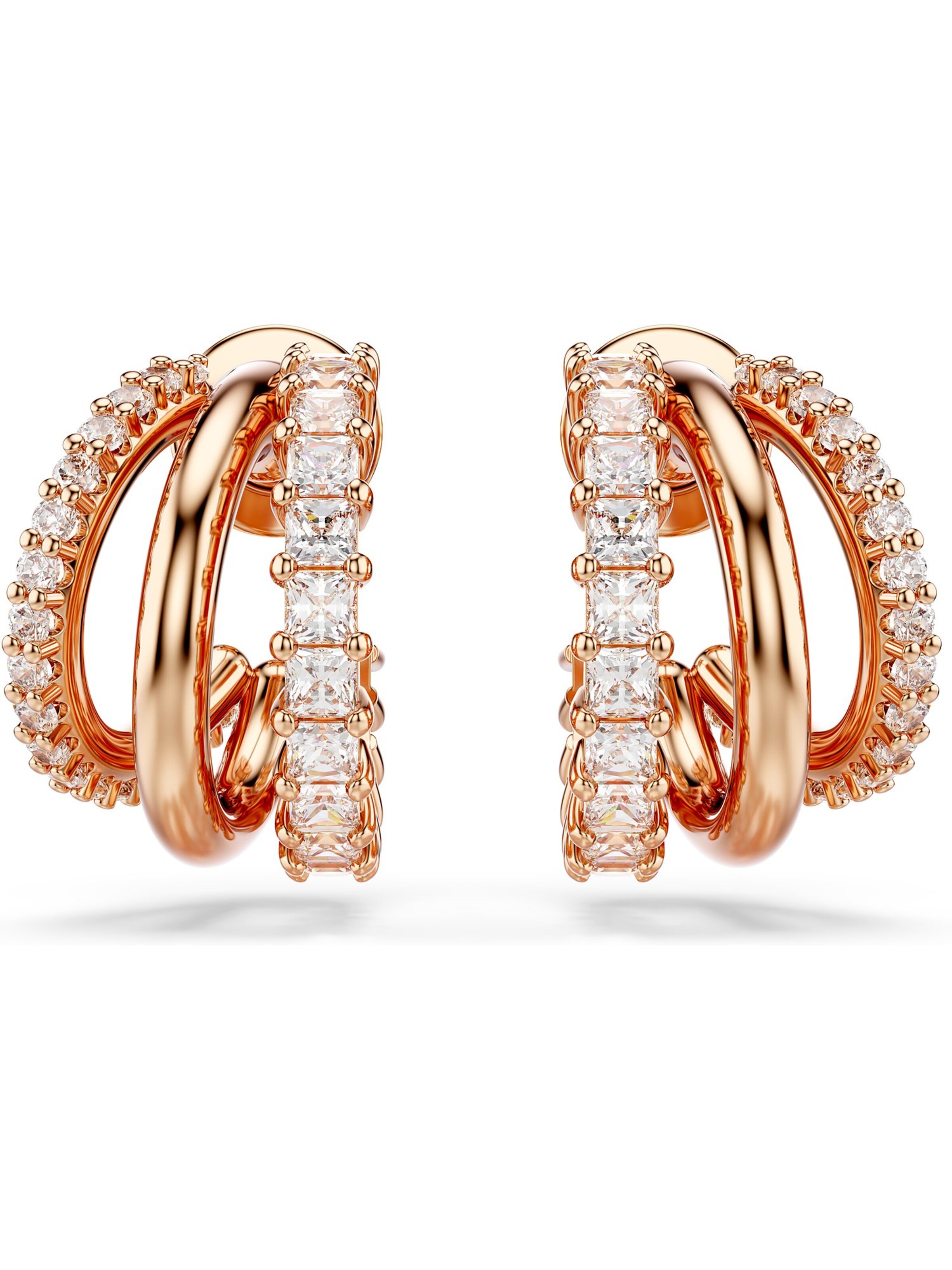 Swarovski Ohrringe in Gelb: Vorderseite