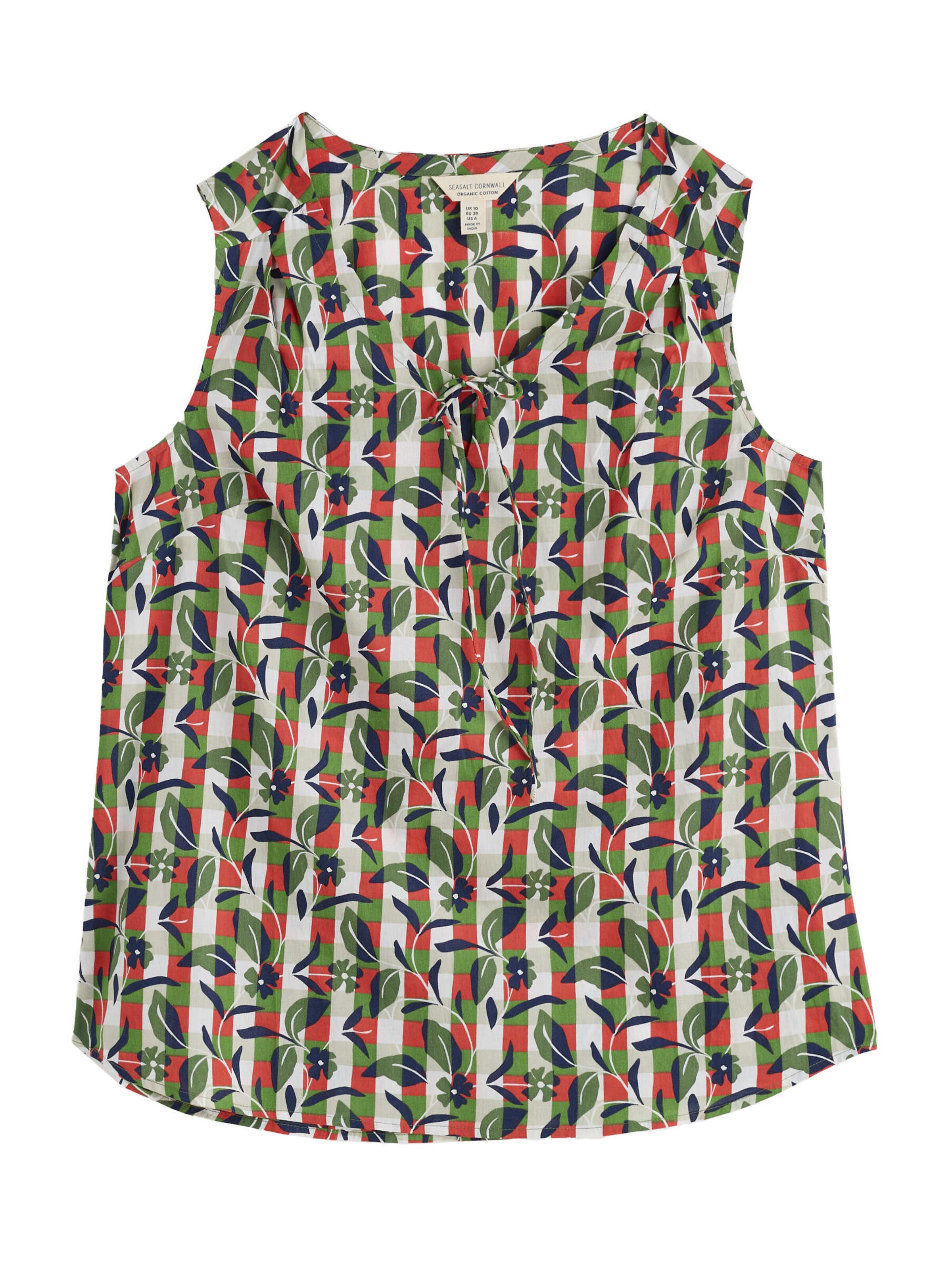 Seasalt Cornwall Top 'Cobbs Well' – zelená: přední strana