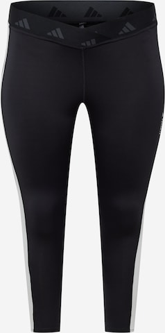 Skinny Pantalon de sport 'Hyperglam Techfit ' ADIDAS PERFORMANCE en noir : devant