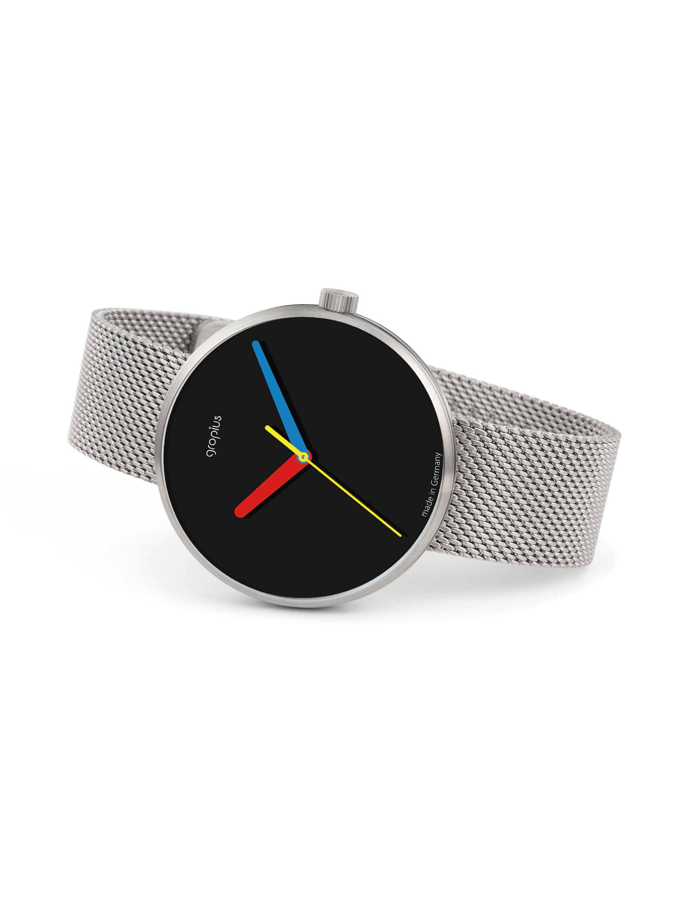 WALTER GROPIUS Analoguhr 'SIMPLEX'‌‌‌‌‌‌ in Silber