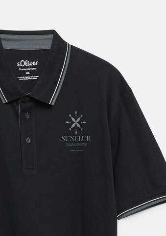 s.Oliver Men Big Sizes Shirt in Black