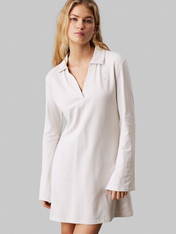 Calvin Klein Jeans Dress in White: front