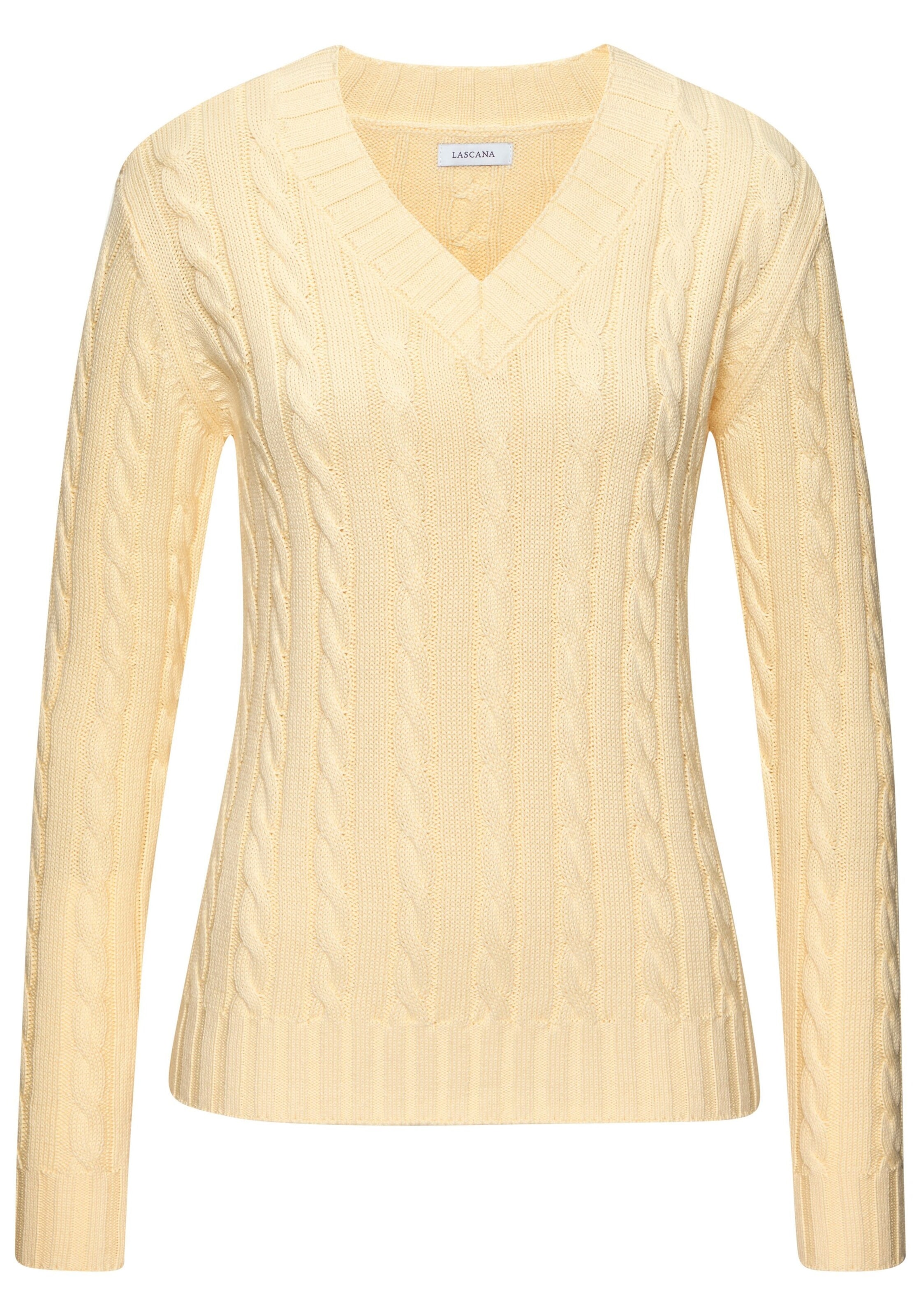 LASCANA Pullover in Gelb: Vorderseite