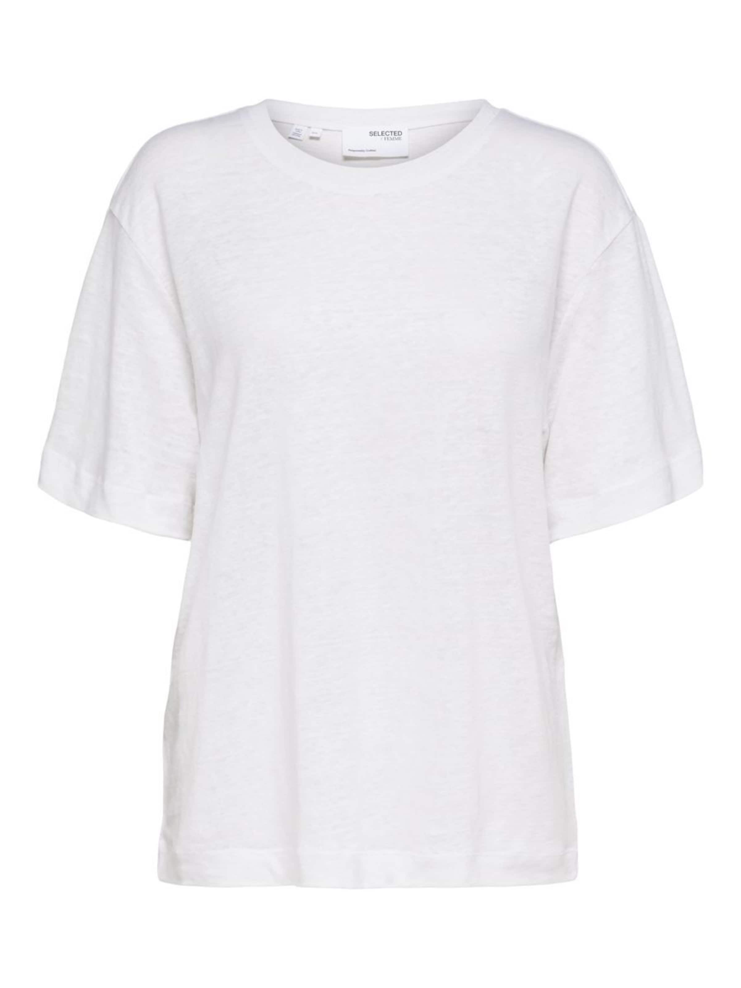 SELECTED Футболка оверсайз 'Vilja' в Белый: спереди