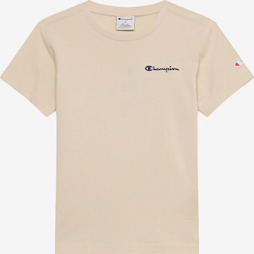 Champion T-Shirt in Beige: Vorderseite