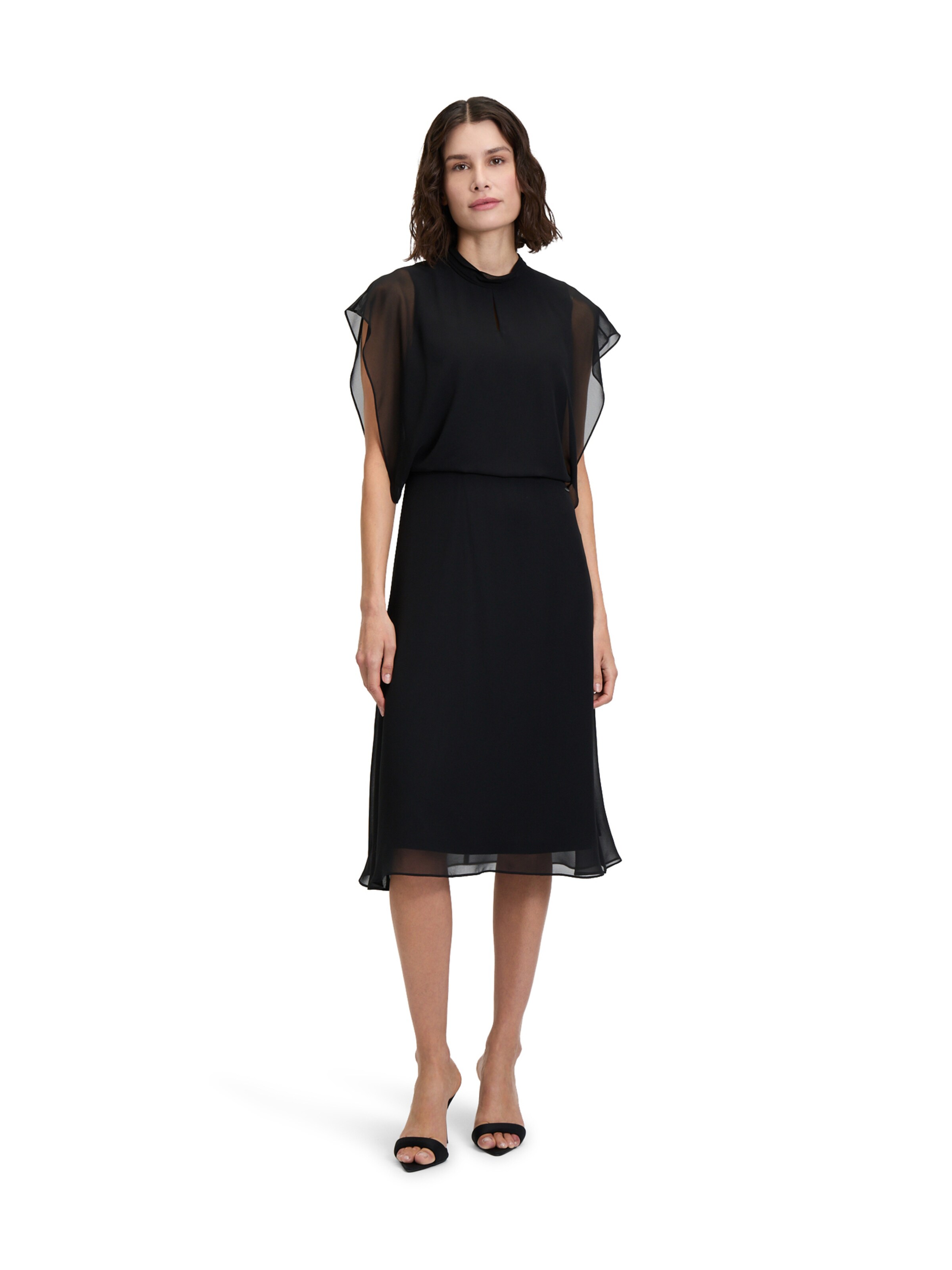 Betty & Co Kleid in Schwarz: Vorderseite