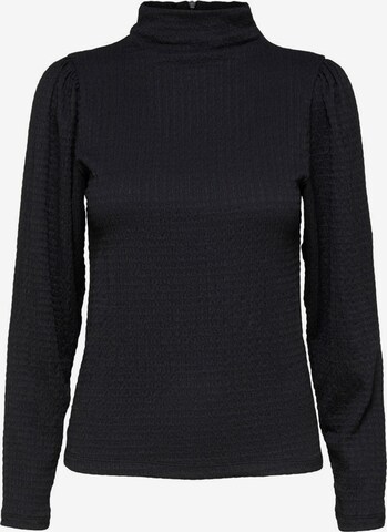 SELECTED FEMME - Blusa em preto: frente