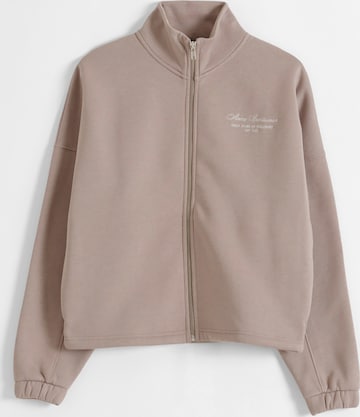 Veste de survêtement Aim'n en marron : devant