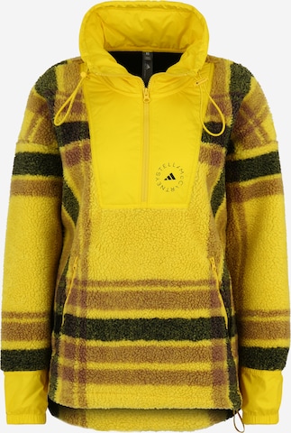 Giacca di pile funzionale 'Fleece Jacquard Winter' di ADIDAS BY STELLA MCCARTNEY in giallo: frontale