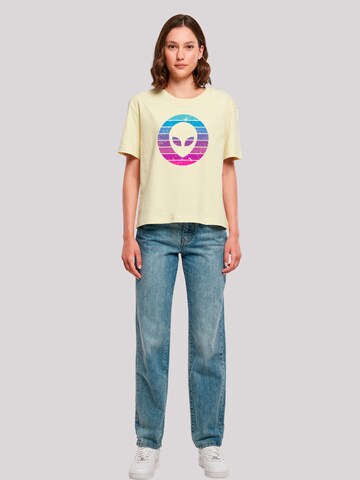 F4NT4STIC Shirt 'Alien Kopf' in Yellow