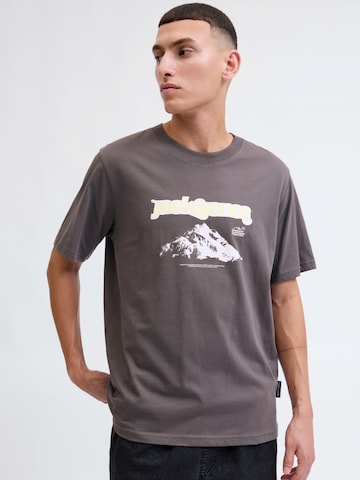 JACK & JONES Koszulka 'JCOFLARE' w kolorze szary