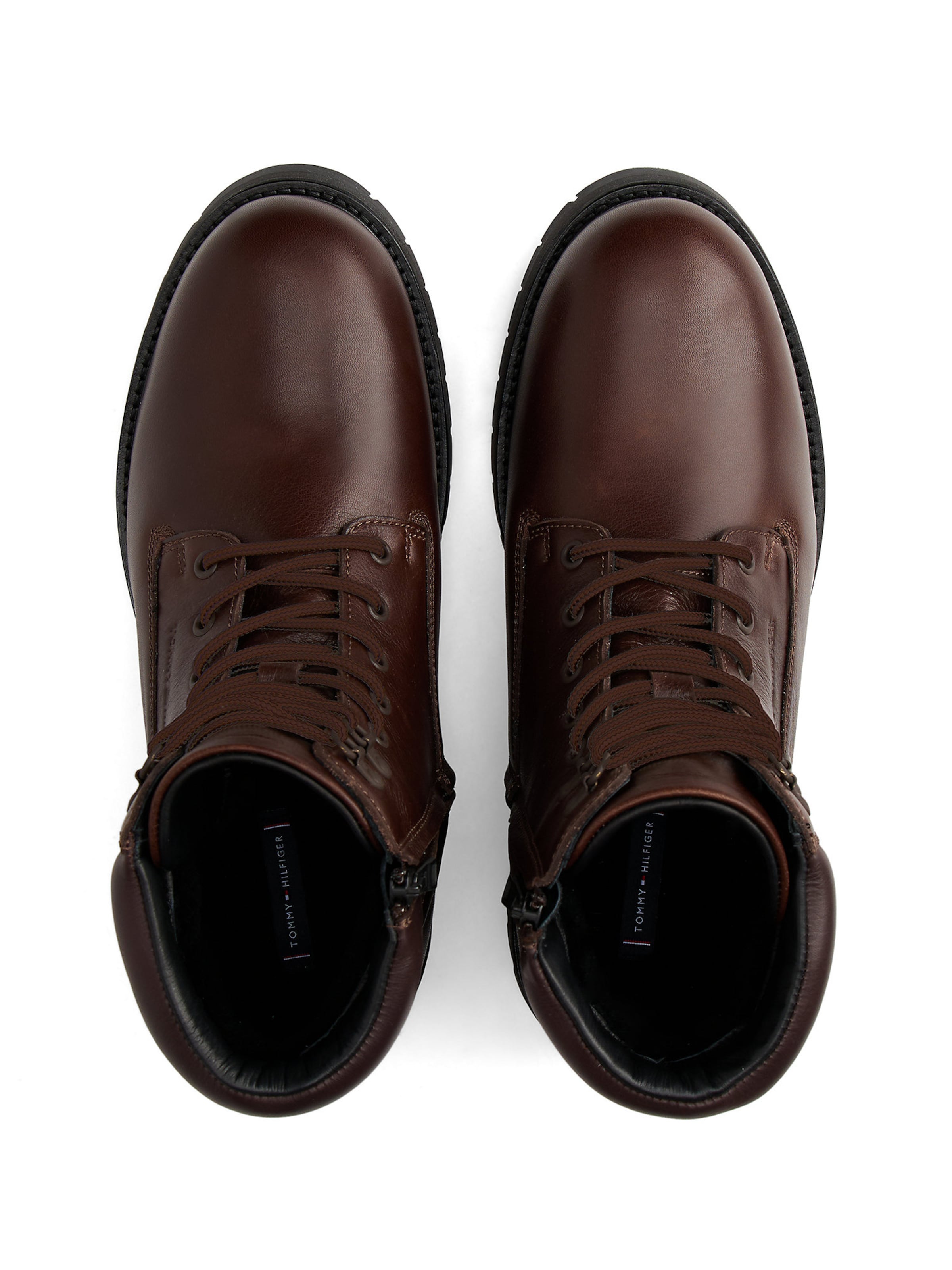 Bottines à lacets TOMMY HILFIGER en marron