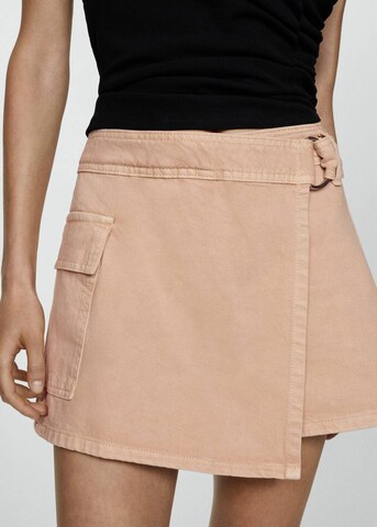 MANGO Regular Trousers in Beige: front