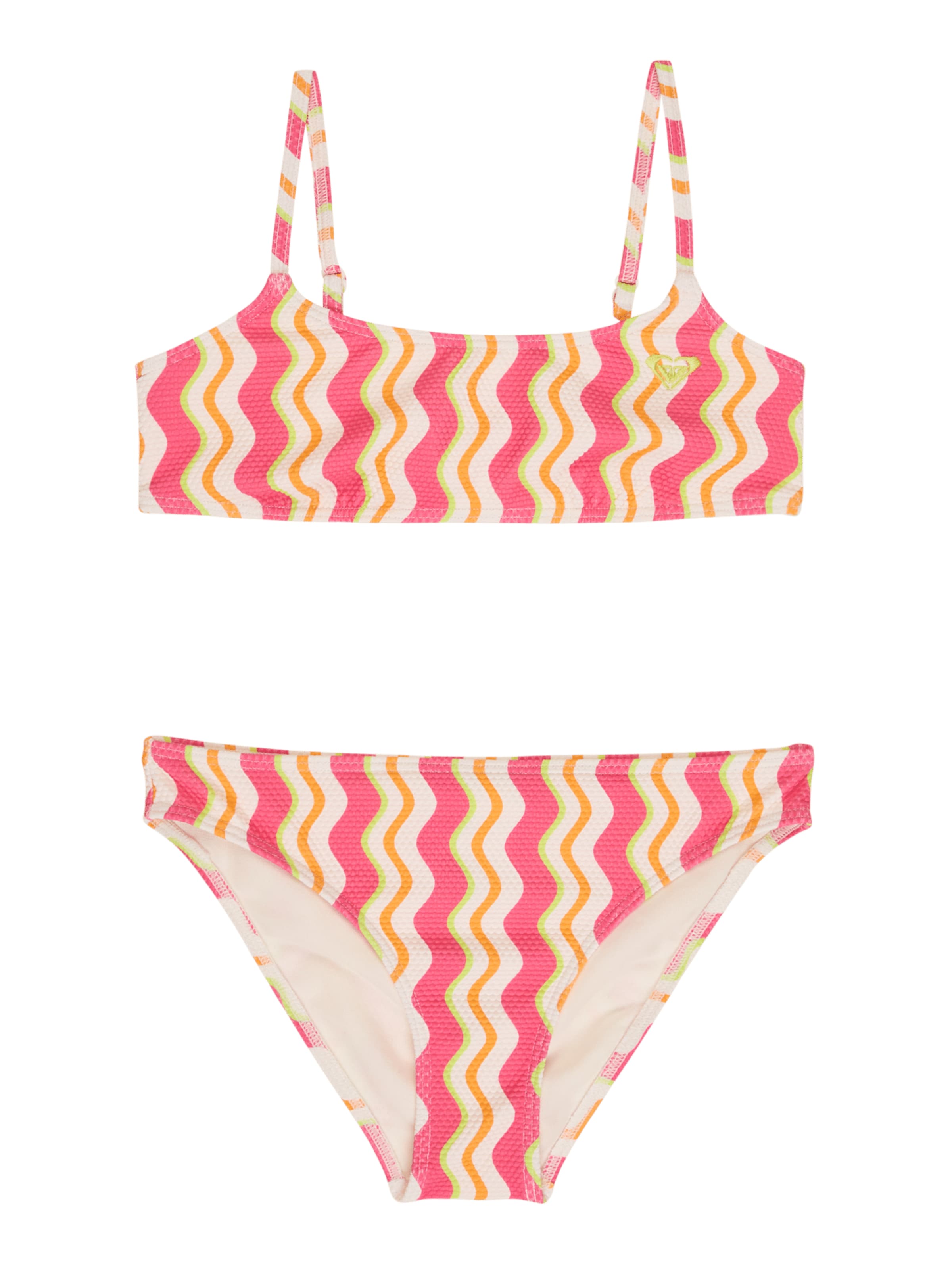 ROXY Bralette Bikini 'Bold Waves' in Red: front