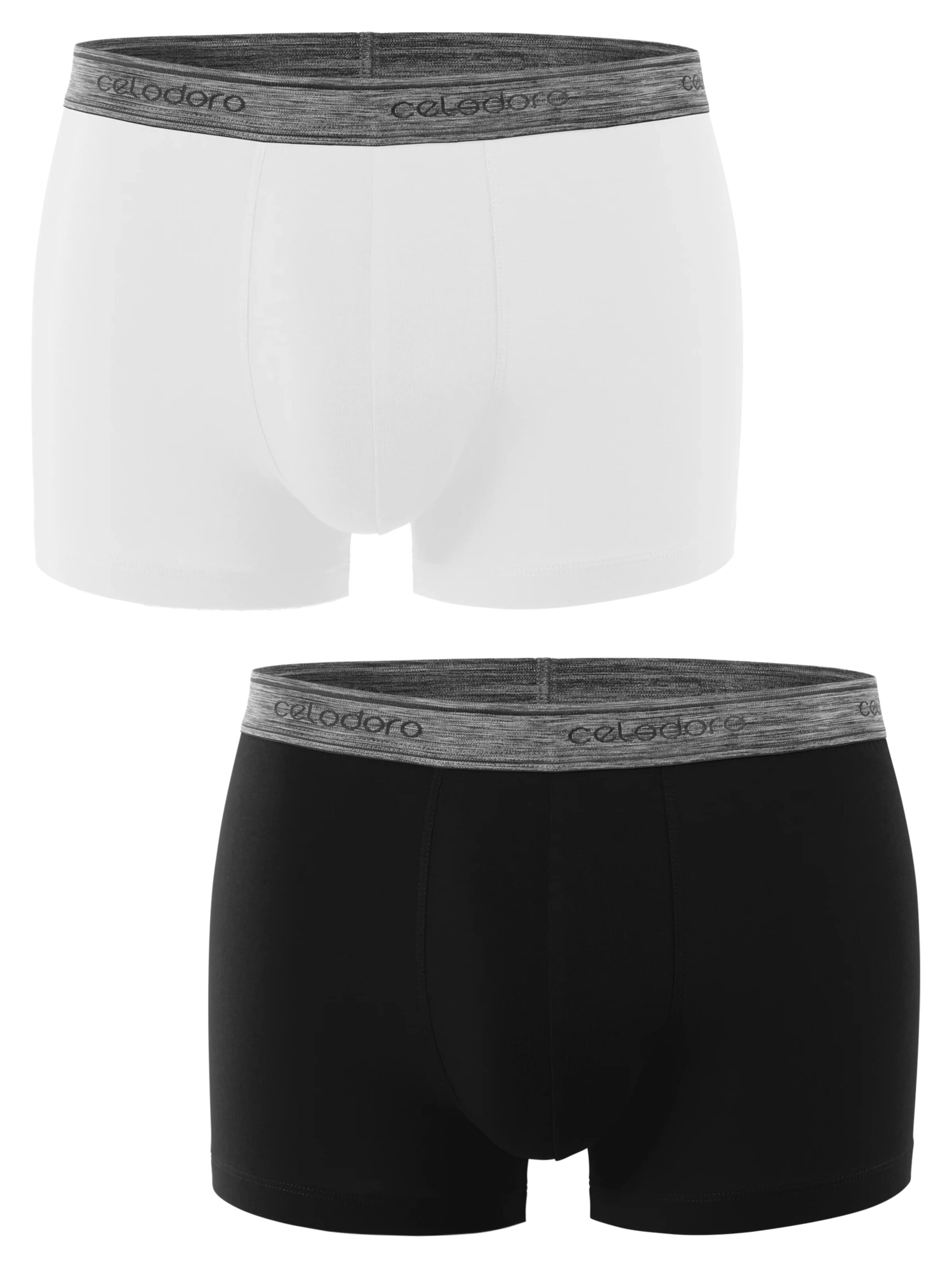 celodoro Boxershorts 'Elastix' in Schwarz: Vorderseite