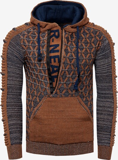 Rusty Neal Sweatshirt in de kleur Camel, Productweergave