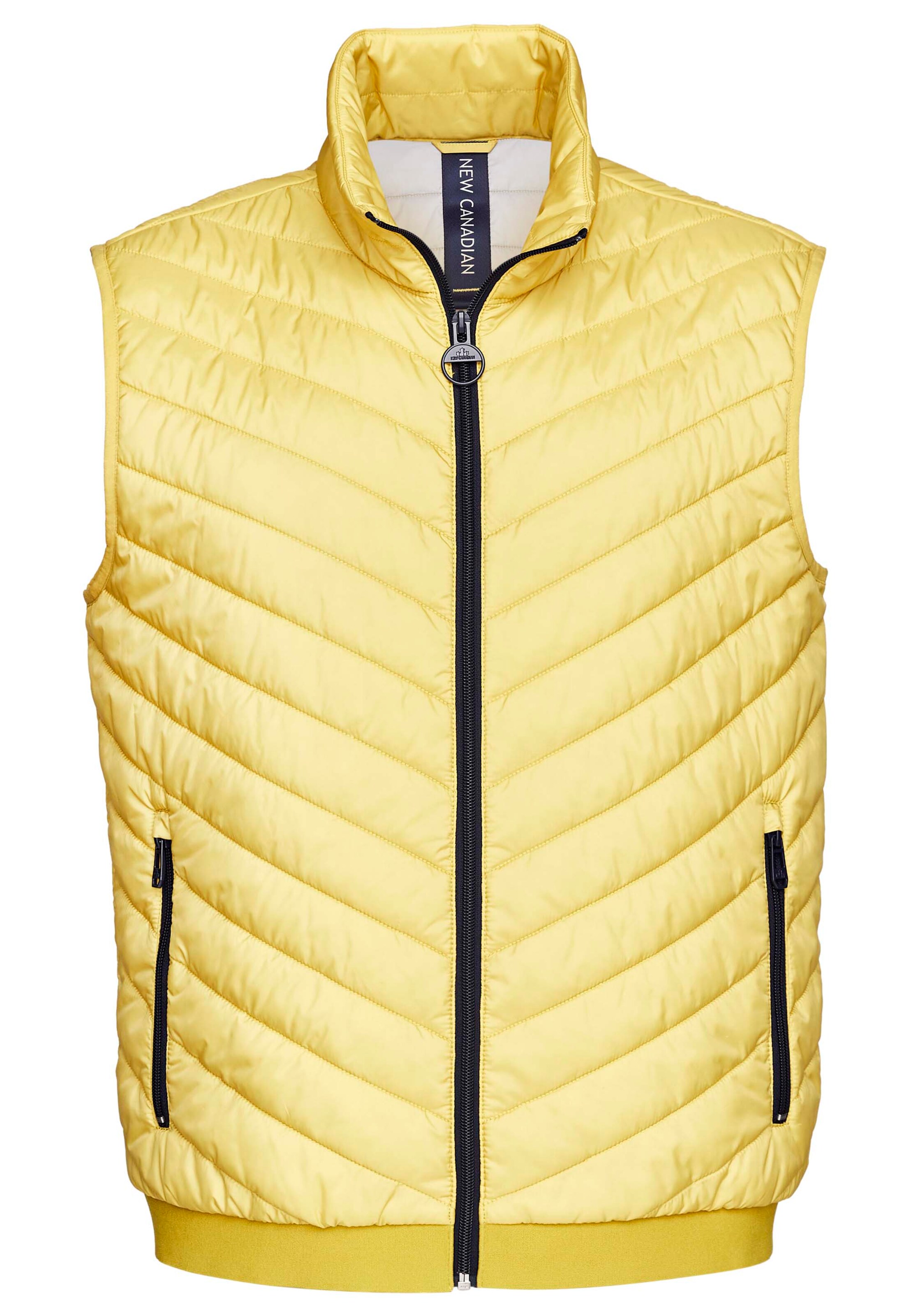 NEW CANADIAN Steppweste in Gelb: Vorderseite