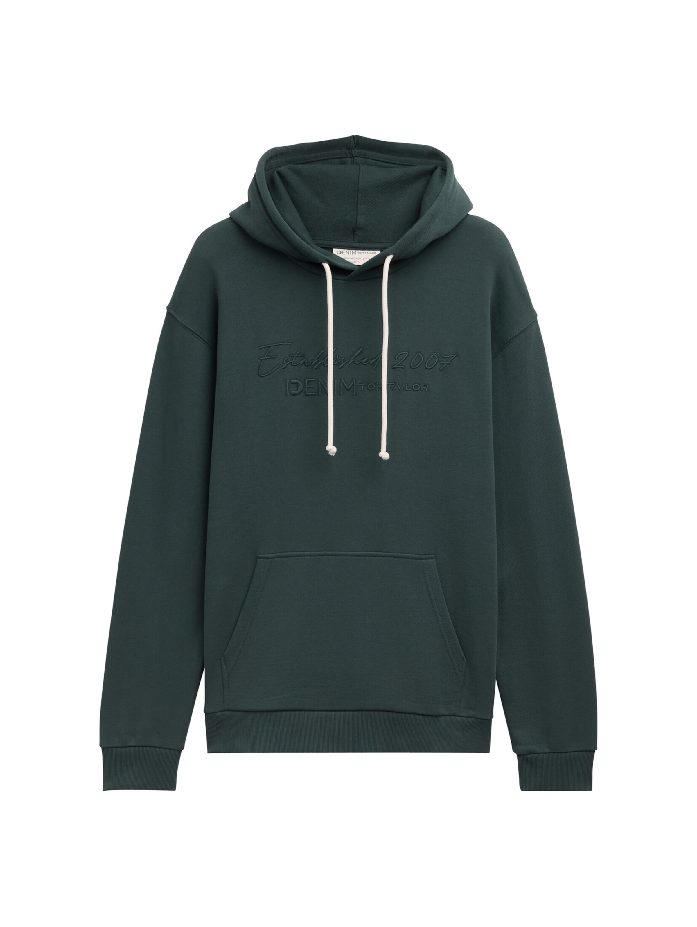 TOM TAILOR DENIM Sweatshirt in Grün: Vorderseite