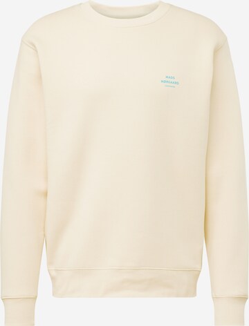 Sweat-shirt MADS NORGAARD COPENHAGEN en beige : devant