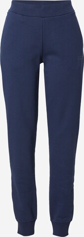 JACK WOLFSKIN Tapered Workout Pants 'Essential' in Blue: front