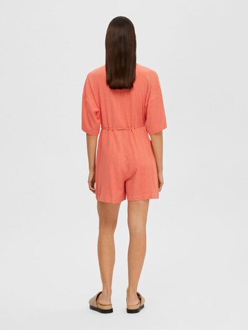 SELECTED FEMME Jumpsuit 'VITA-MALVINA' in Orange