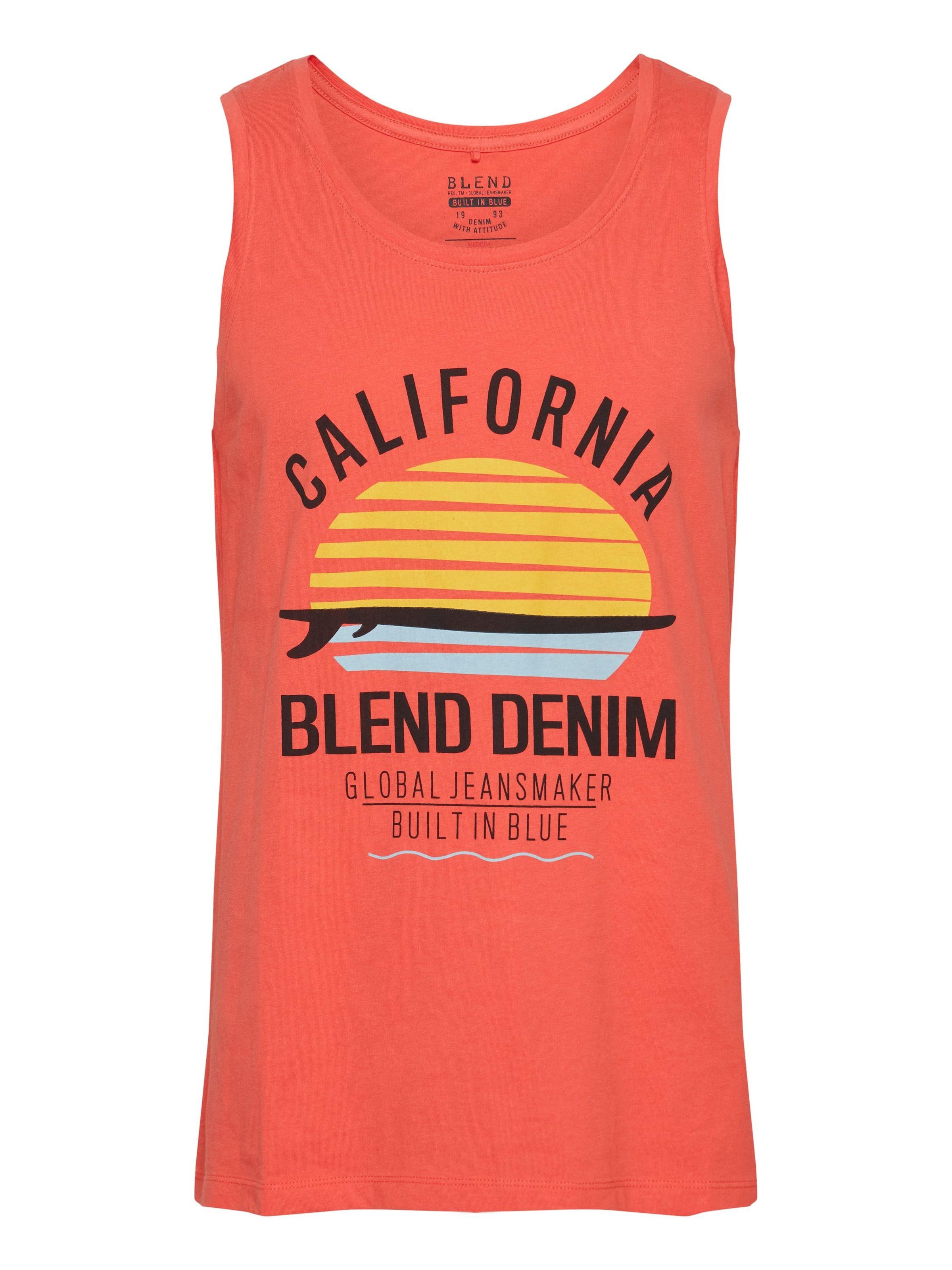 T-Shirt 'Cali' BLEND en rouge : devant