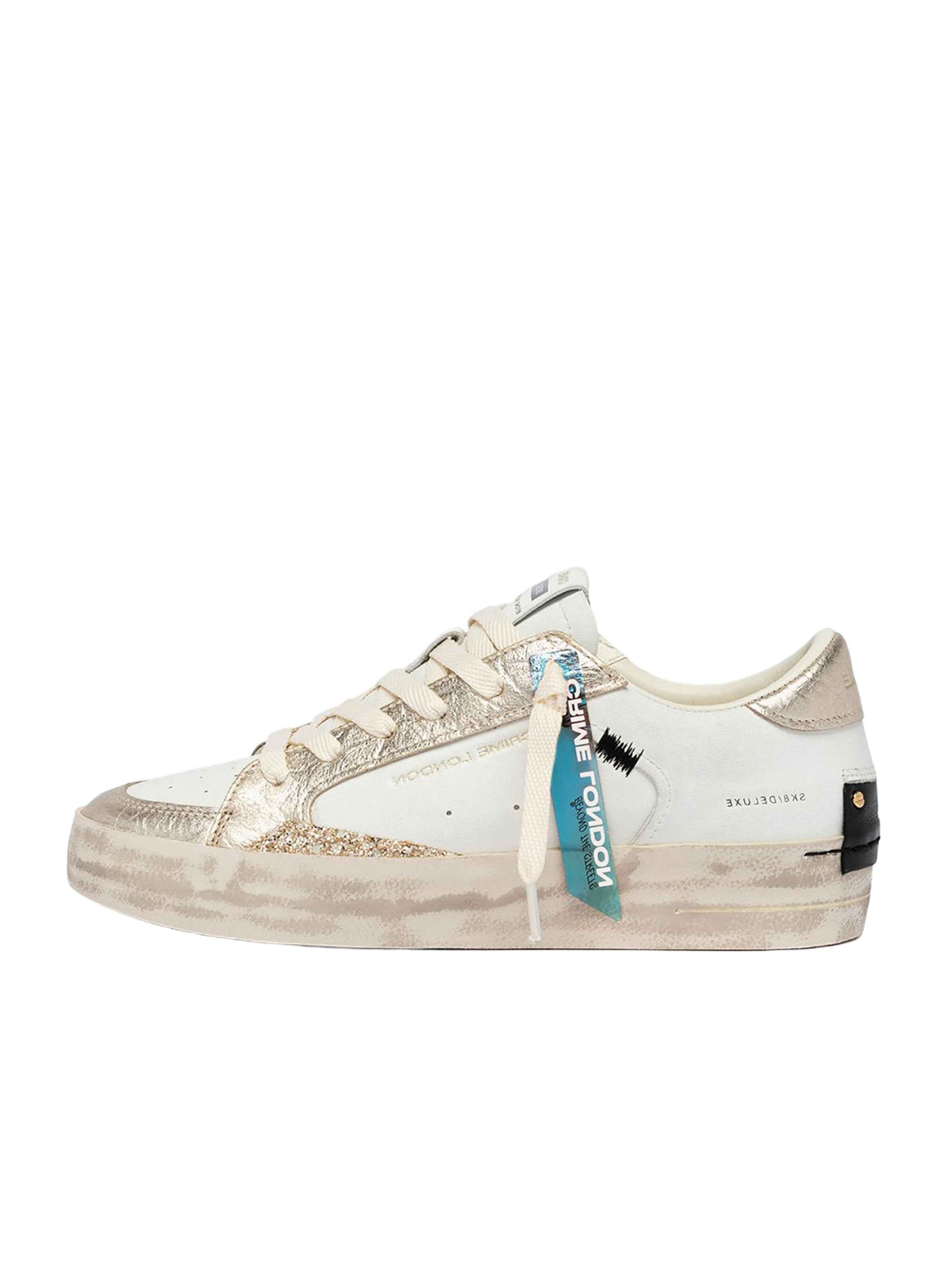 Crime London - Sapatilhas baixas em branco: frente