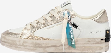 Baskets basses Crime London en blanc : devant