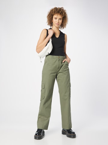 Regular Pantalon cargo Abercrombie & Fitch en vert