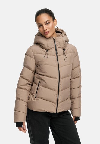 Veste d’hiver MARIKOO en marron : devant
