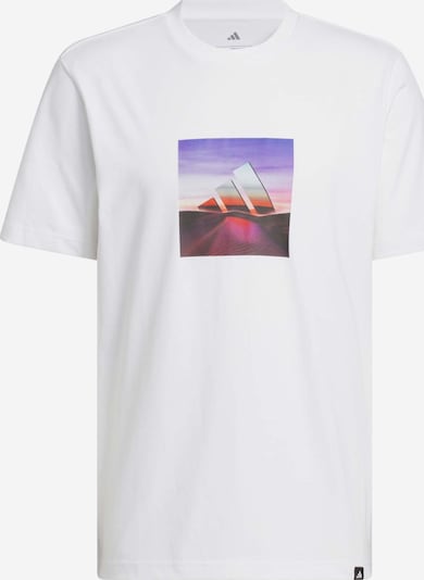 Sportiniai marškinėliai 'Summer Heat' iš ADIDAS SPORTSWEAR, spalva – purpurinė / rožinė / raudona / balta, Prekių apžvalga