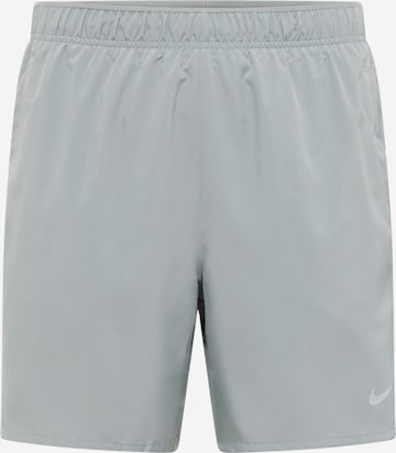 NIKE Спортен панталон 'Challenger' в сиво: отпред