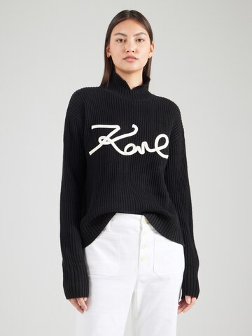 Pullover di Karl Lagerfeld in nero: frontale