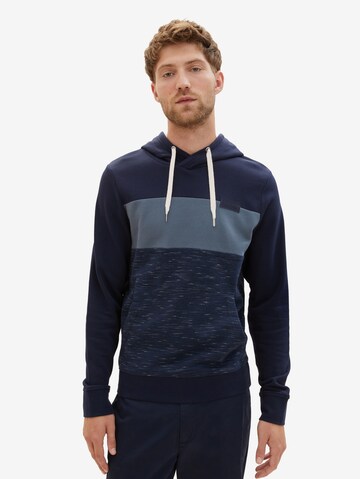 Sweat-shirt TOM TAILOR en bleu : devant