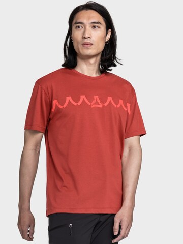 T-Shirt fonctionnel 'Elmori' Schöffel en rouge : devant