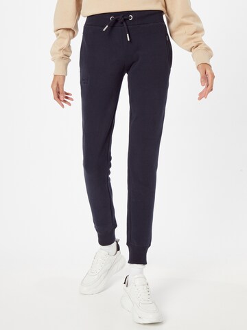 Superdry Дънки Tapered Leg Панталон в синьо: отпред