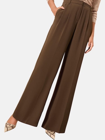 Friends Like These Pleat-front trousers in Brown: front
