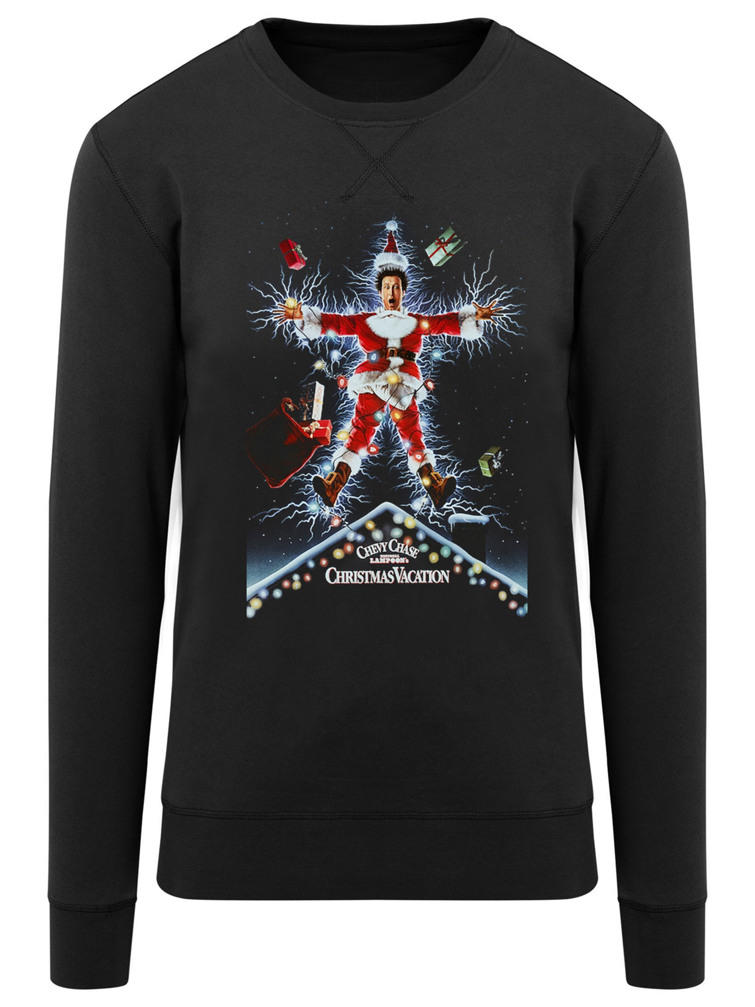 F4NT4STIC Sweatshirt in Black: front