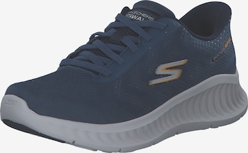 Baskets basses SKECHERS en bleu : devant