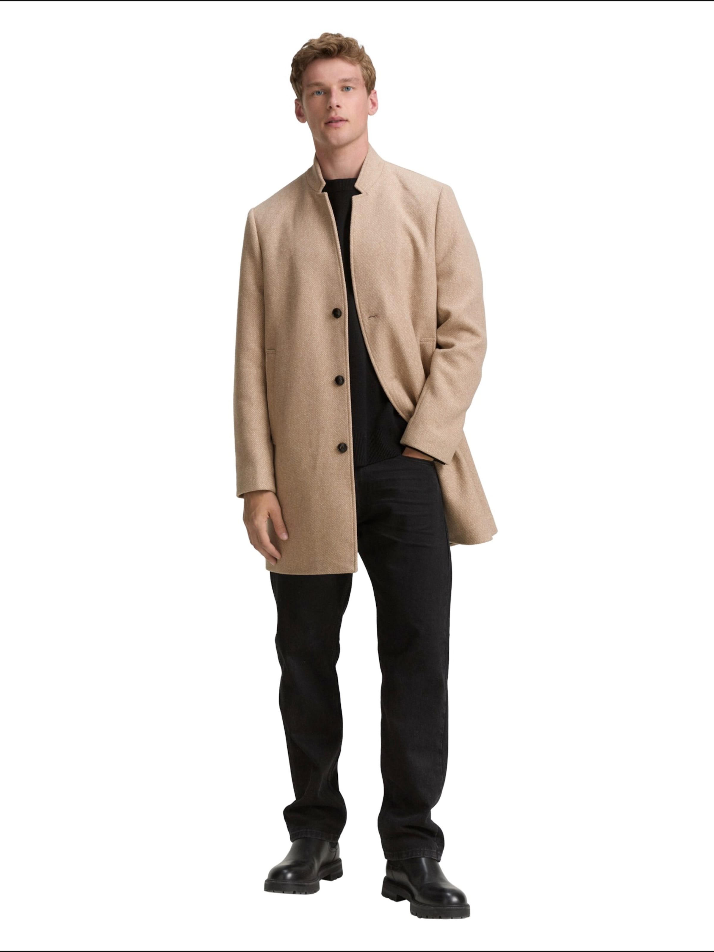TOM TAILOR DENIM Between-Seasons Coat in Beige