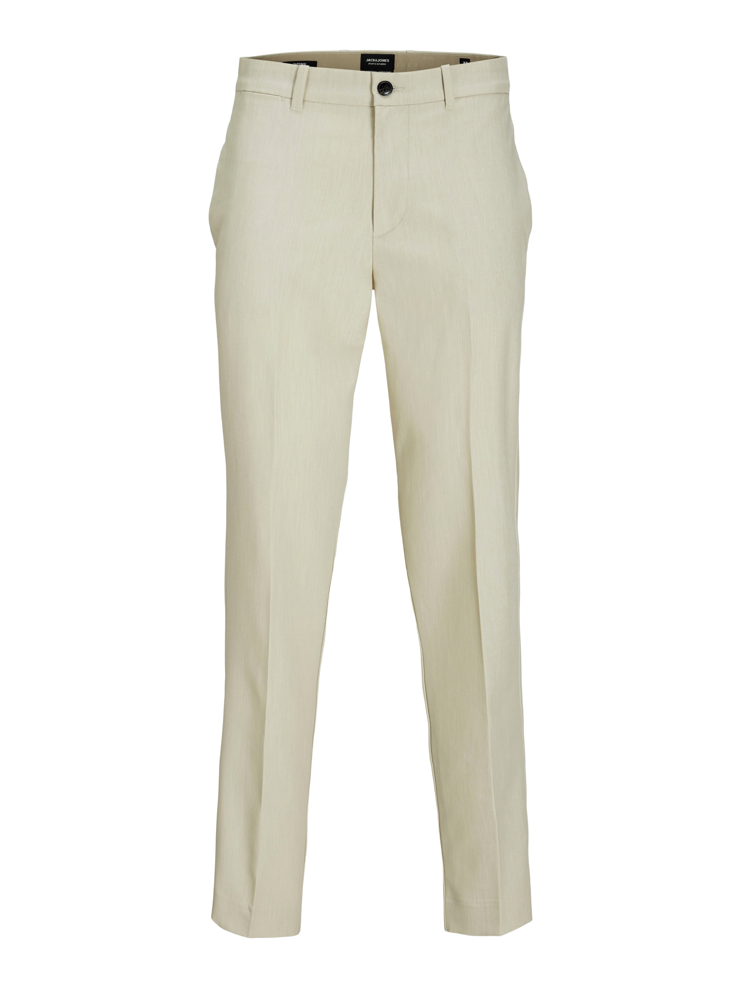 JACK & JONES Štandardný strih Nohavice s pukmi 'JPSTAce Leo' - Béžová: predná strana