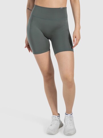 Smilodox Slimfit Sportbroek ' Etty ' in Groen: voorkant