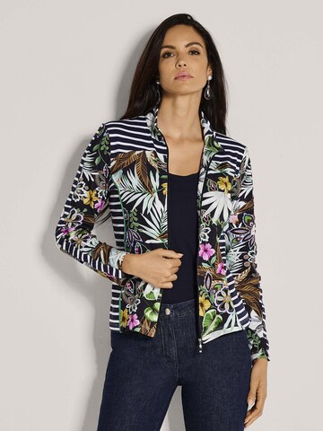 Cardigan MADELEINE en bleu : devant