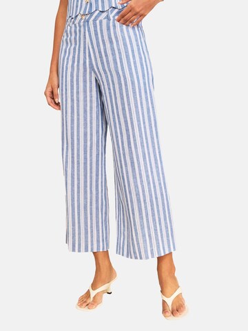 Wide leg Pantaloni di love & roses in blu: frontale