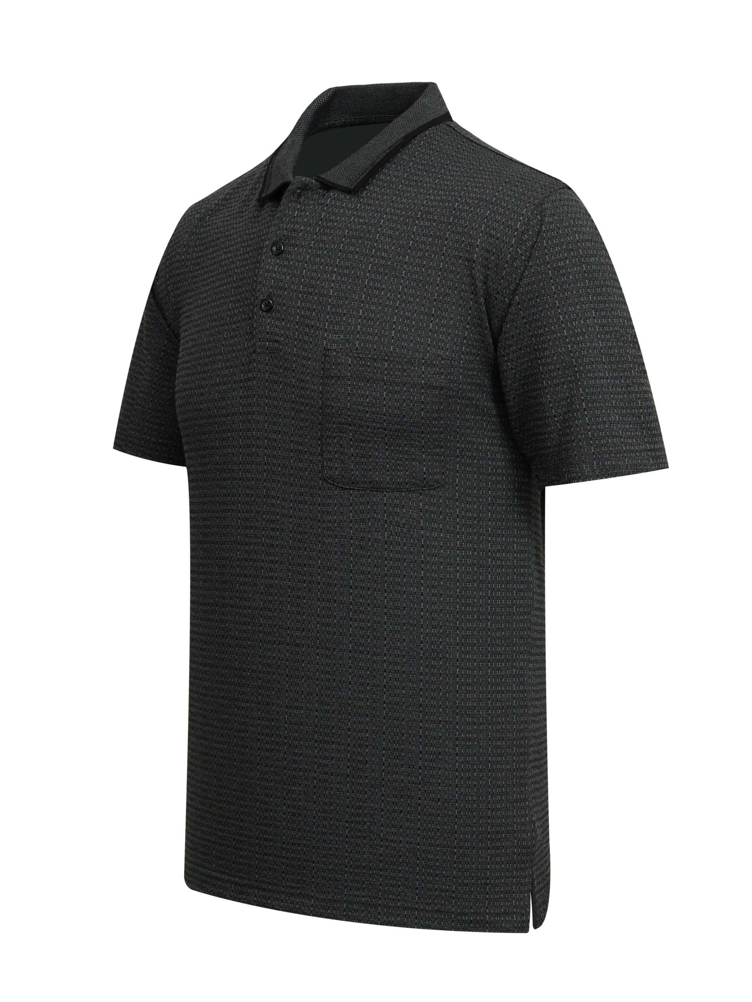 Cizgi Triko Shirt‌‌ in Schwarz