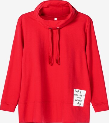 SHEEGO Sweatshirt in Rot: predná strana